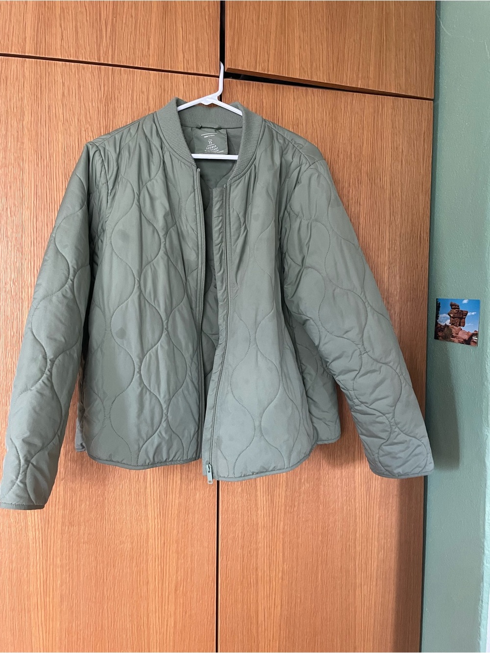 Recycled Thermowarmth lightweight quilted jacket by M&S size 14